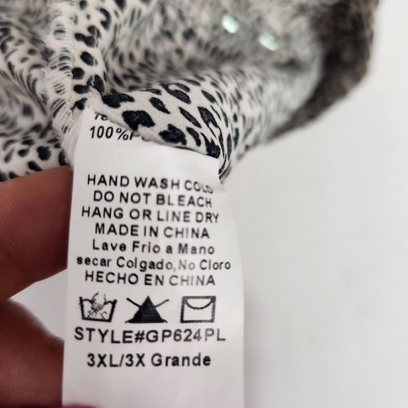 Geegee Cheatah Print‎ Faux Wrap Skort Size 3XL - Picture 3 of 5